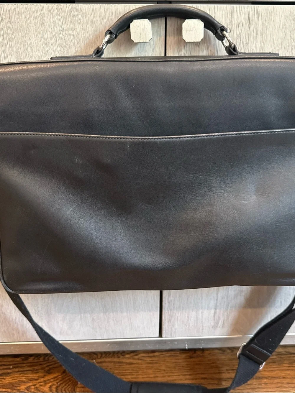 Coach Leather Briefcase Lexington Black Style K1E-5334 Vintage
